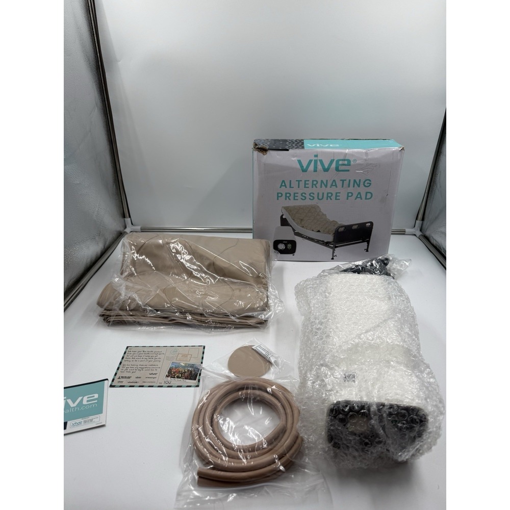 Vive Alternating Air Pressure Mattress Pad with Quiet Pump - Open‎ Box
